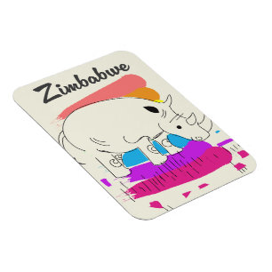 Logotyp för återresa till Zimbabwe Magnet