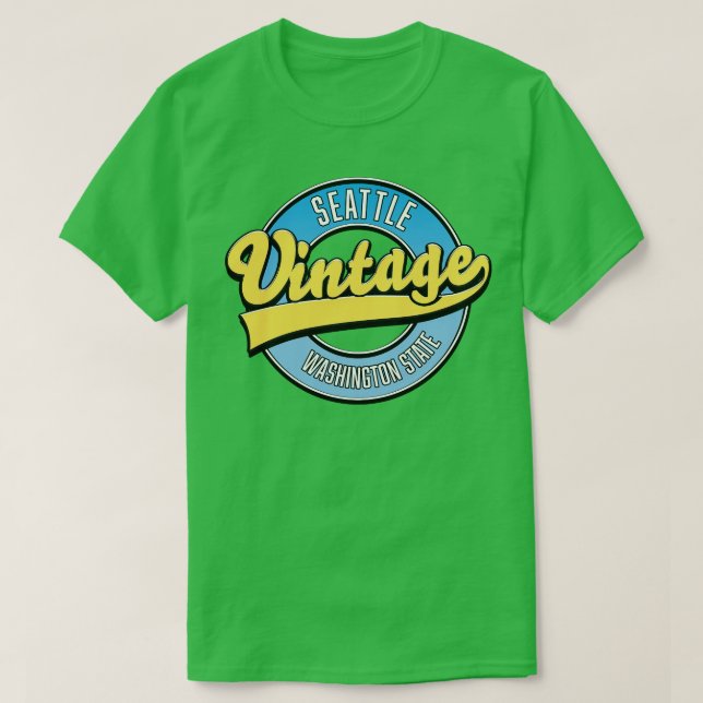 Logotyp för återsändande av Seattle-staten T Shirt (Design framsida)