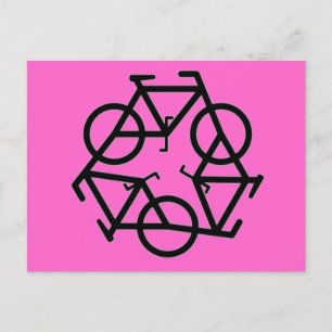 Logotyp för återvinna av cykel vykort