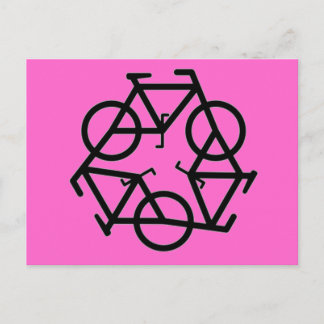 Logotyp för återvinna av cykel vykort