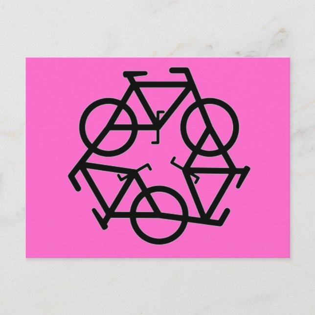 Logotyp för återvinna av cykel vykort (Framsida)