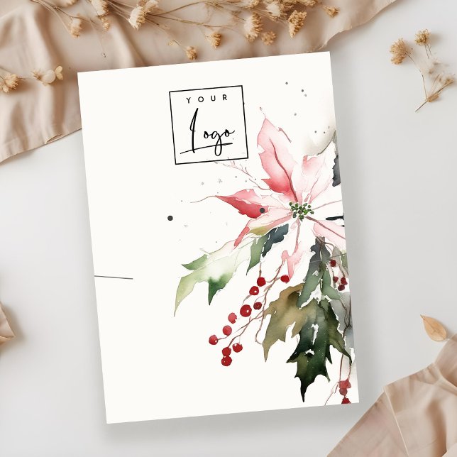 Logotyp för  av Julberry Poinsettia Necklace Earri Visitkort (Skapare uppladdad)