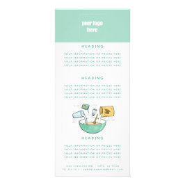 Logotyp för bakverk reklamkort