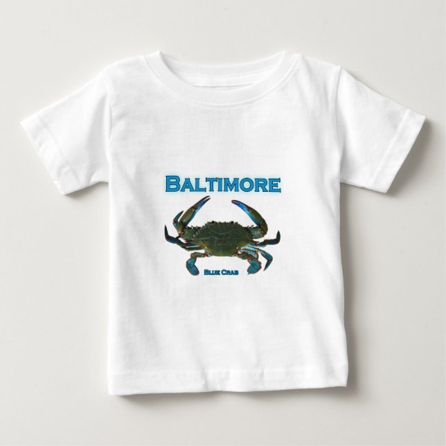 Logotyp för Baltimore blåttkrabba T Shirt (Framsida)