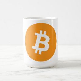 Logotyp för Bitcoin Cryptocurrency Kaffemugg