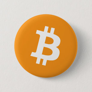 Logotyp för Bitcoin Cryptocurrency Knapp