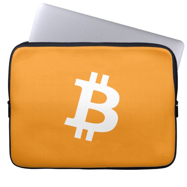 Logotyp för Bitcoin Cryptocurrency Laptop Fodral (Framsidan)