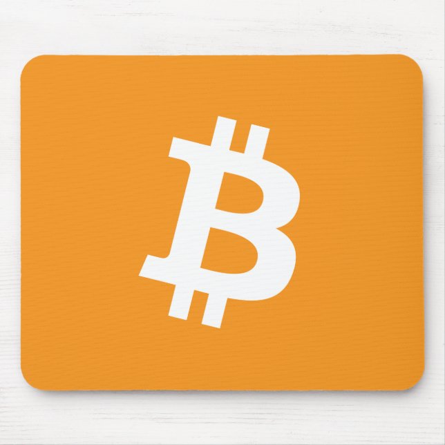 Logotyp för Bitcoin Cryptocurrency Musmatta (Framsidan)