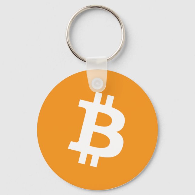 Logotyp för Bitcoin Cryptocurrency Nyckelring (Framsida)