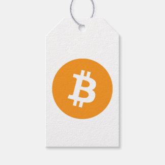 Logotyp för Bitcoin Cryptocurrency Presentetikett