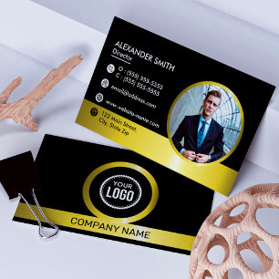 Logotyp för Black and Guld Professionell Company L Visitkort