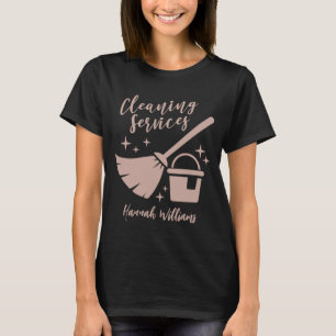 Logotyp för Black & Rosa Städning Services T Shirt