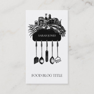 Logotyp för Blogg av livsmedel Hanging Kitchen Ute Visitkort