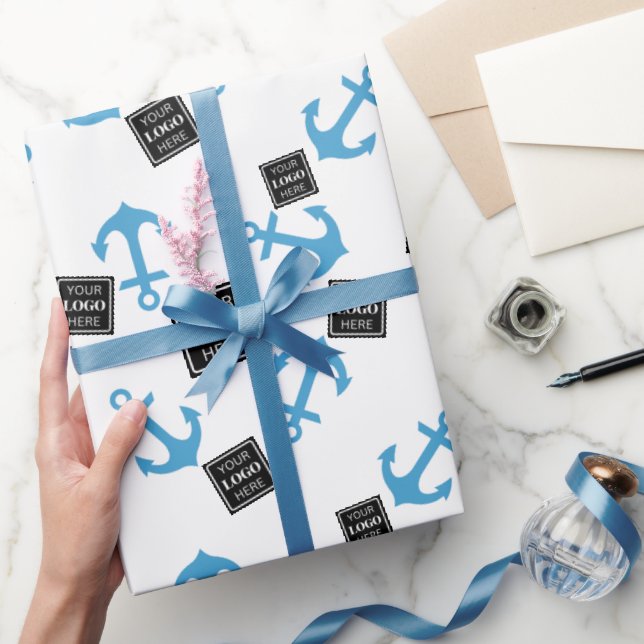 Logotyp för Blue Anchor & Boat Business Presentpapper (Gifting)