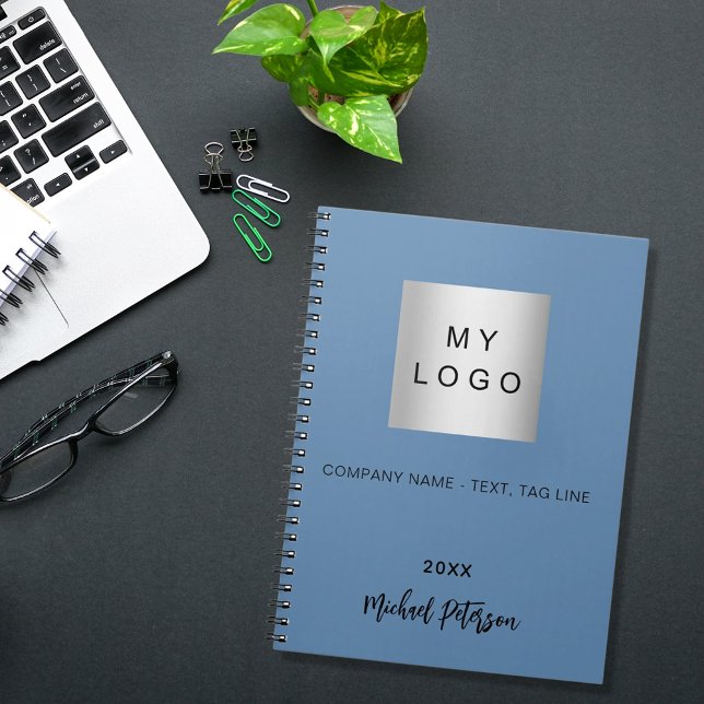 Logotyp för Blue namn-skript Anteckningsbok (Skapare uppladdad)