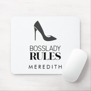 Logotyp för Boss Lady Rules Personlig Musmatta