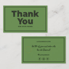 Logotyp för botanisk Blommigt Grönt  Typografi Tac Visitkort