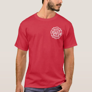 Logotyp för brandavdelning t shirt