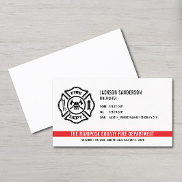 Logotyp för brandsläckarbrandsläckare i personlig visitkort