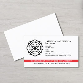 Logotyp för brandsläckare vid anpassadets brandavd visitkort