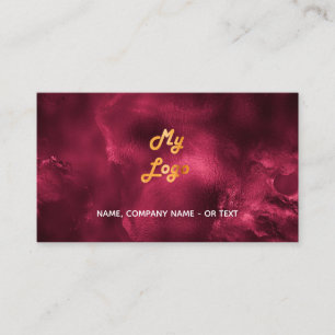 Logotyp för Burgundy agate-fotoqr-kod Visitkort