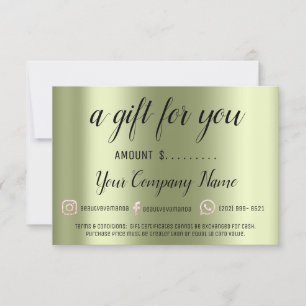 Logotyp för Business Gift Certificate Modern Socia