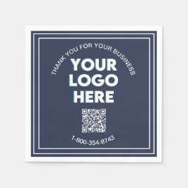 Logotyp för Business Tack QR-kod - Napkins Pappersservett