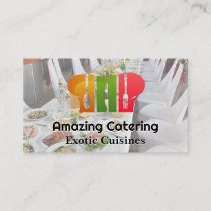 Logotyp för Chef Catering Bankvetsinställning Visitkort