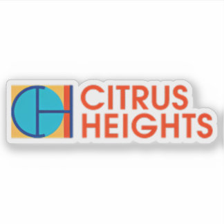 Logotyp för Citrus Heights, Kalifornien, USA Klistermärken