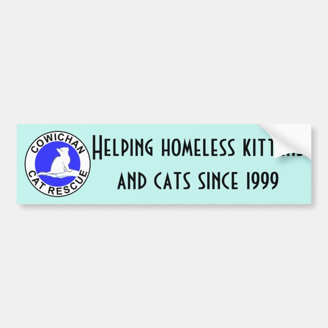 Logotyp för Cowichan katträdding Bildekal (Framsidan)