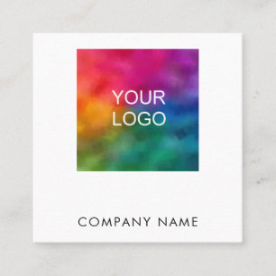 Logotyp för Customer Modern Elegant Professionell Fyrkantigt Visitkort