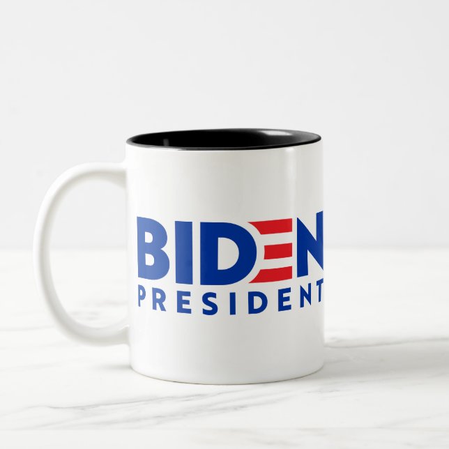 Logotyp för den bidenske presidenten Två-Tonad mugg (Vänster)