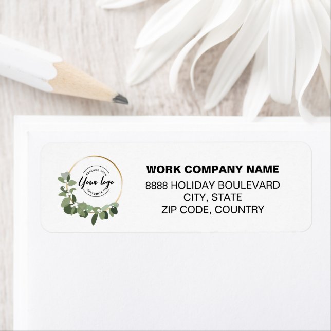 Logotyp för den moderna Anpassningsbarna för andni Returadress Etikett (Insitu)