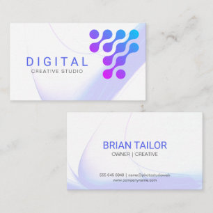 Logotyp för digital färggrafik visitkort