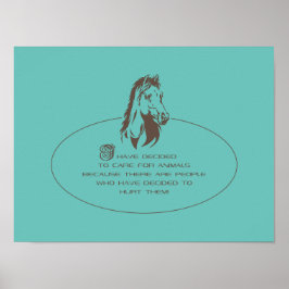 Logotyp för djurvård - Poster