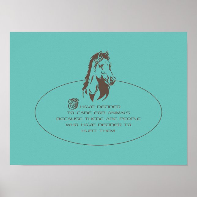 Logotyp för djurvård - Poster (Framsidan)