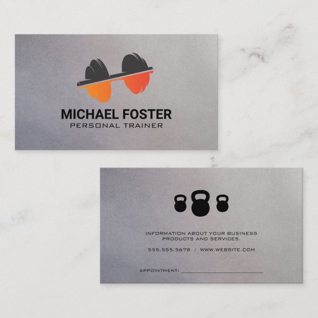 Logotyp för dockningsvikt | Hälsoduglighet Tidsbeställning Kort (Fram/baksida)