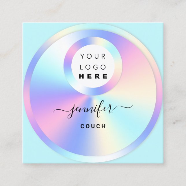 Logotyp för doseringsfoto för humant koppardiagram fyrkantigt visitkort (Framsida)