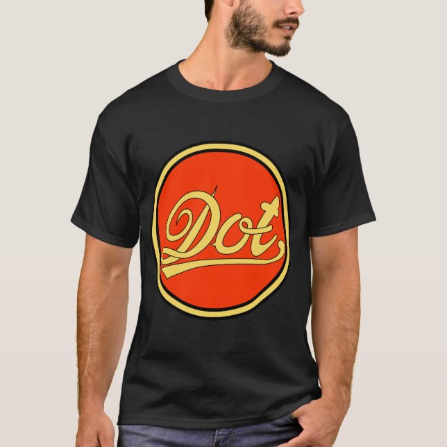 Logotyp för dot-motorcyklar t shirt (Framsida)
