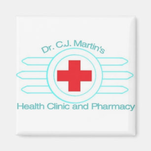 Logotyp för Dr. C.J. Martins magnet