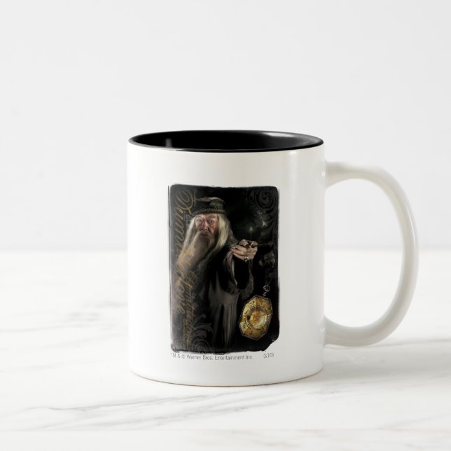 Logotyp för Dumbledore-skript Två-Tonad Mugg (Höger)