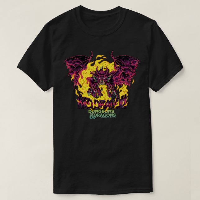 Logotyp för Dungeons & Dragons Red Dragon T Shirt (Design framsida)