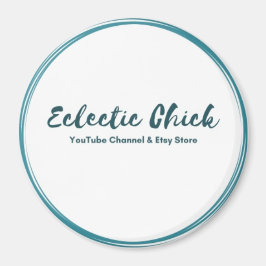 Logotyp för Eclectic Chick YouTube & Etsy Store Magnet
