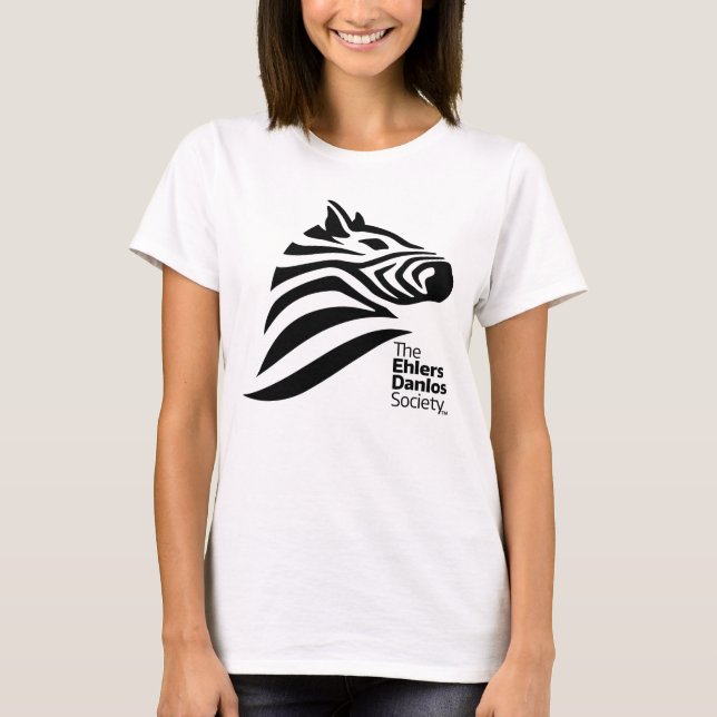 Logotyp för Ehlers-Danlos samhälleofficiell T Shirt (Framsida)