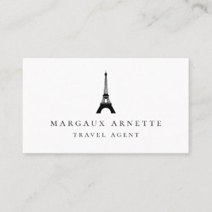 Logotyp för Eiffel tornsvart Visitkort