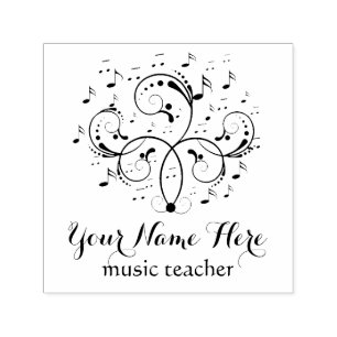 logotyp för elegant av musik, svart och vit självfärgande stämpel