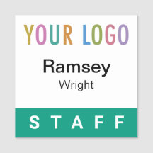 Logotyp för Emerald Grönt Personal Badge 2 x 2 Squ