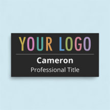 Logotyp för Employee Black Namn bricka Badge Anpas