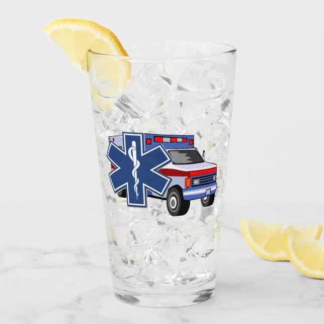 Logotyp för EMS-ambulansEMS Glaskopp (Framsida Ice)