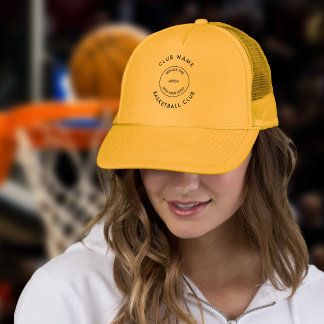Logotyp för enkel Basketball Klubb Namn Anpassning Keps